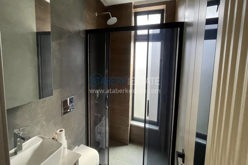 Purchase Elite 3+1 villa in Kargicak — two-level furnished in a cottage complex 13 