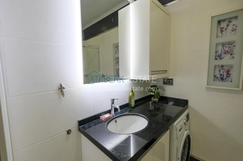 Purchase Garden duplex 3+1 in Kargicak with furniture - property under citizenship 23 