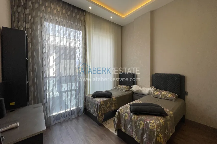 Purchase Elite 3+1 villa in Kargicak — two-level furnished in a cottage complex 20 