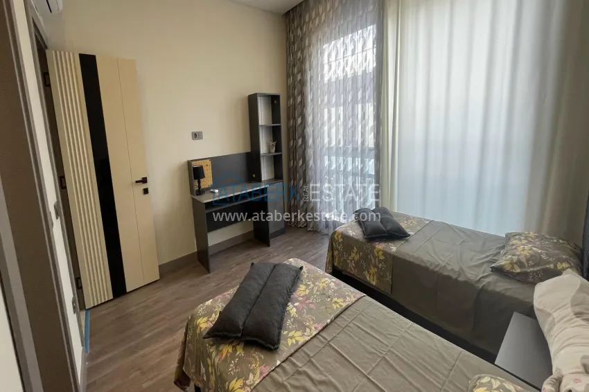 Purchase Elite 3+1 villa in Kargicak — two-level furnished in a cottage complex 21 