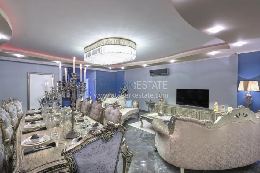 Purchase Elite 3+1 penthouse in Oba - a two-level apartment with a luxurious interior 6 