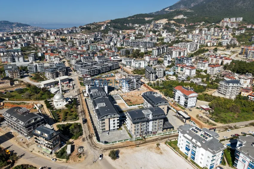 Modern complex in Alanya, Oba district 7 