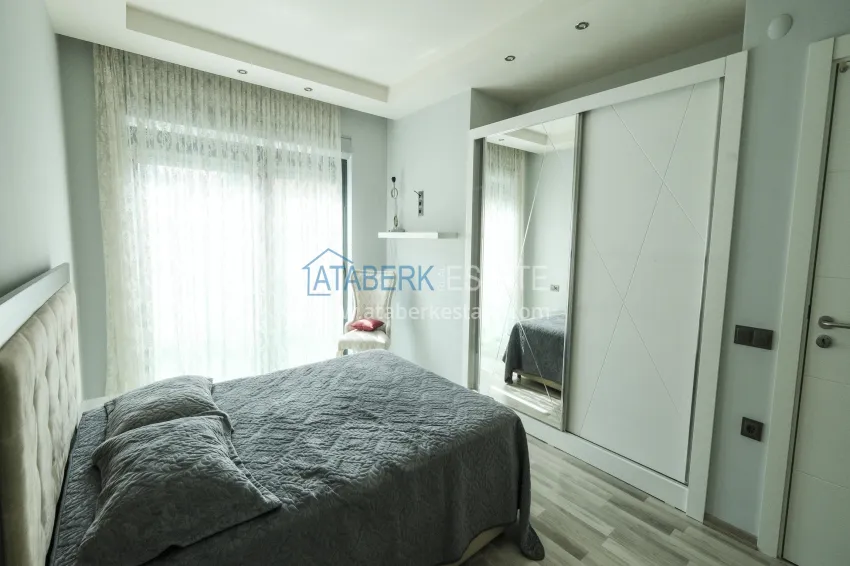 Purchase Garden duplex 3+1 in Kargicak with furniture - property under citizenship 9 