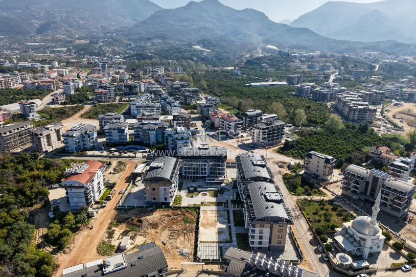 Modern complex in Alanya, Oba district 9 
