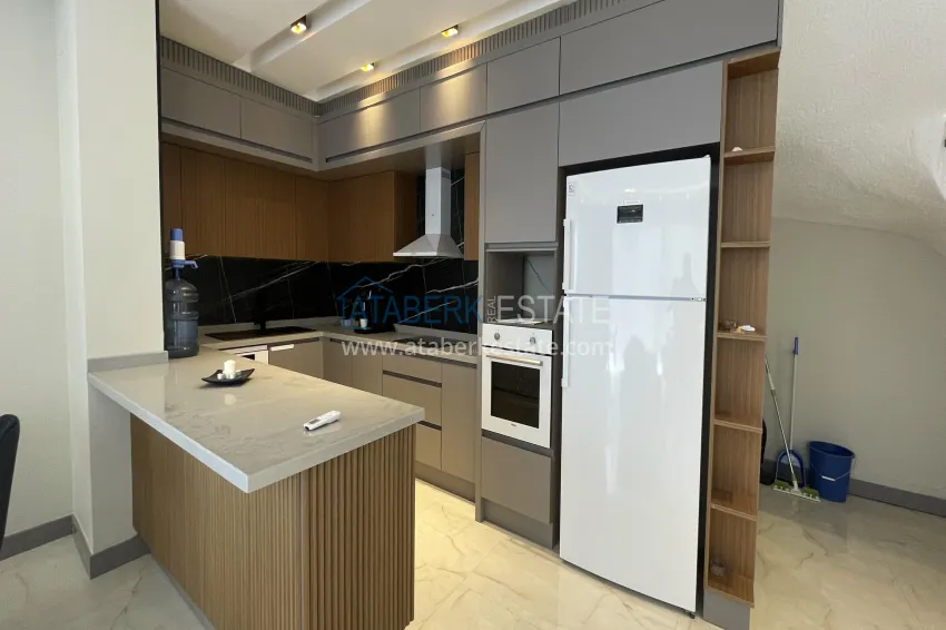 Purchase Elite 3+1 villa in Kargicak — two-level furnished in a cottage complex 4 