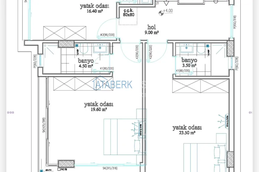 Buy cheap Elite 3+1 villa in Kargicak — two-level furnished in a cottage complex 2 