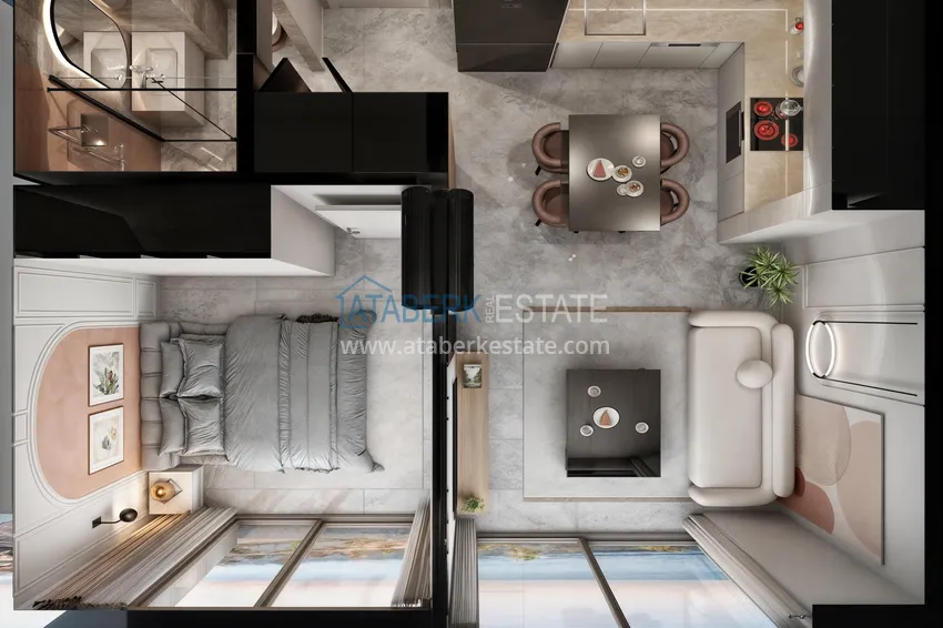 Purchase  New beachfront project in Kestel district, Alanya 10 