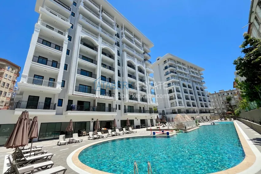1+1 apartment in the center of Alanya — Cleopatra beach area, from the owner in the complex at the final stage of construction 3