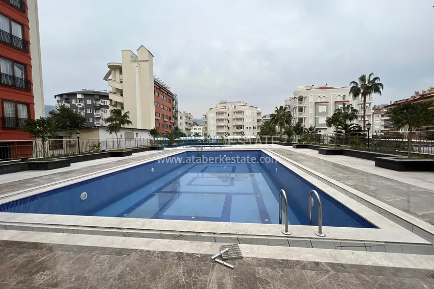 1+1 apartment with sea view in a complex on the beachfront in the Oba area 7 