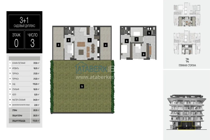 Buy cheap New beachfront project in Kestel district, Alanya 1 