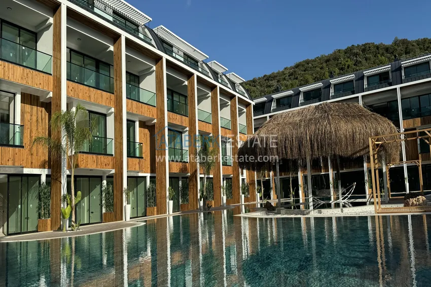 Garden duplex with furniture for rent in Alanya, Konakli district C3 10