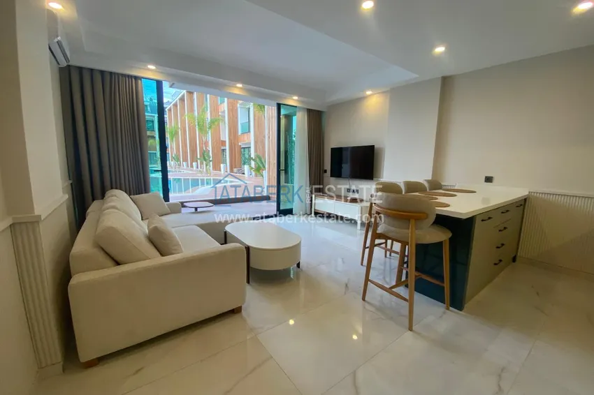 Purchase Garden duplex with furniture for rent in Alanya, Konakli district C3 1