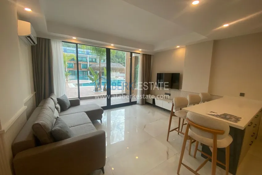 Purchase  Two-storey apartment for rent in Konakli - furnished and with direct access to the A2 pool area 1 