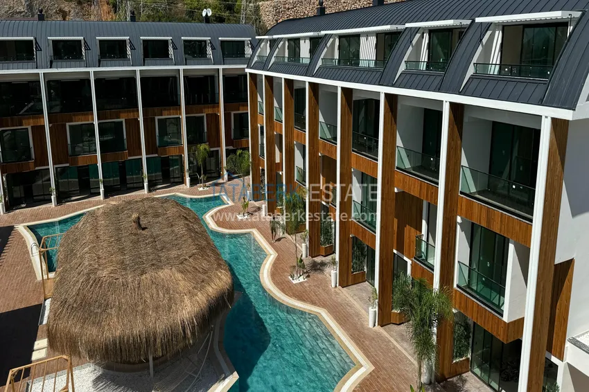 Garden duplex with furniture for rent in Alanya, Konakli district C3 11