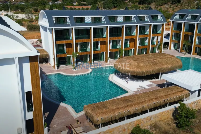 Garden duplex with furniture for rent in Alanya, Konakli district C3 12