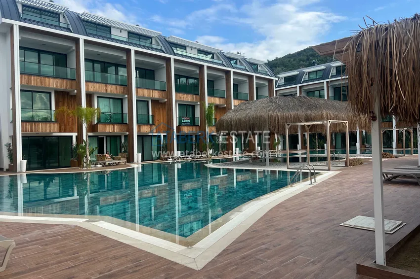 Garden duplex with furniture for rent in Alanya, Konakli district C3 3