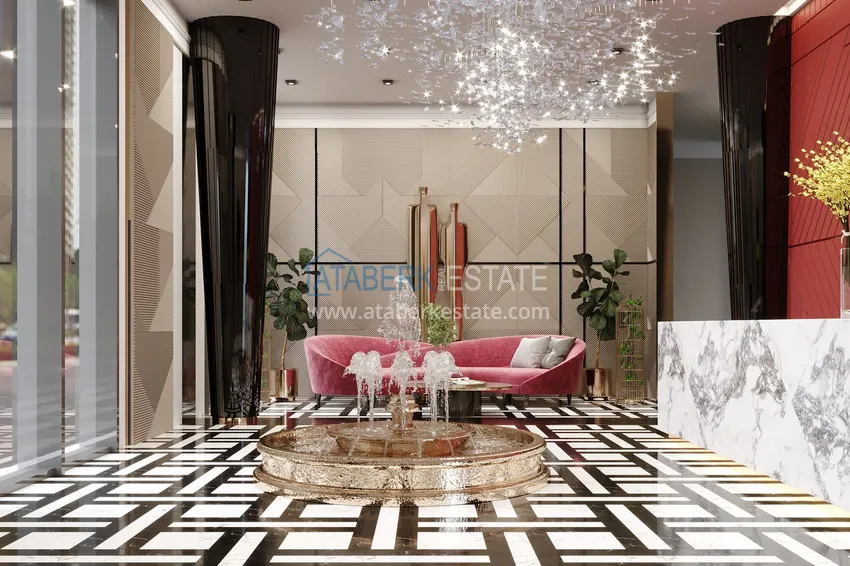 2+1 duplex in Alanya, Tosmur is suitable for a residence permit - with sea view, 200 m to the beach 5 