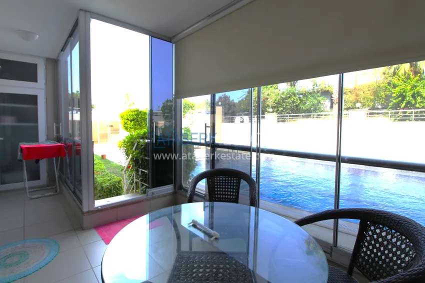 Purchase  2+1 apartment on the first line in Kestel - garden duplex with furniture  10 