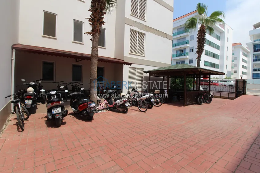 2+1 apartment on the first line in Kestel - garden duplex with furniture  12 