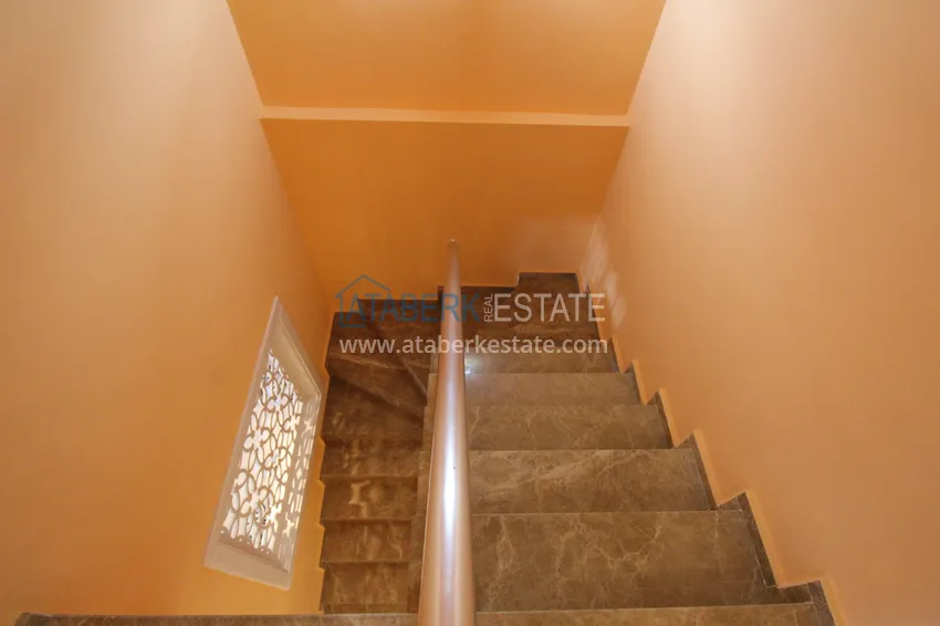 Purchase  2+1 apartment on the first line in Kestel - garden duplex with furniture  12 