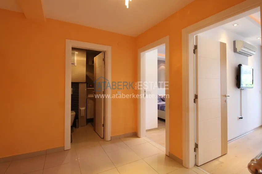 Purchase  2+1 apartment on the first line in Kestel - garden duplex with furniture  13 