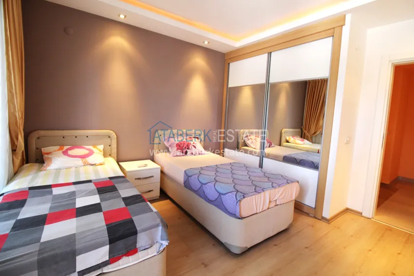 Purchase  2+1 apartment on the first line in Kestel - garden duplex with furniture  14 