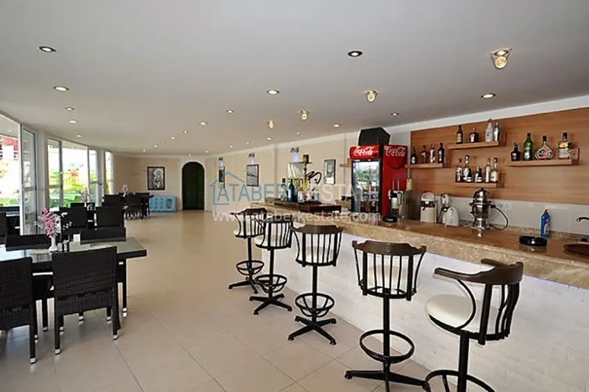 2+1 apartment on the first line in Kestel - garden duplex with furniture  16 