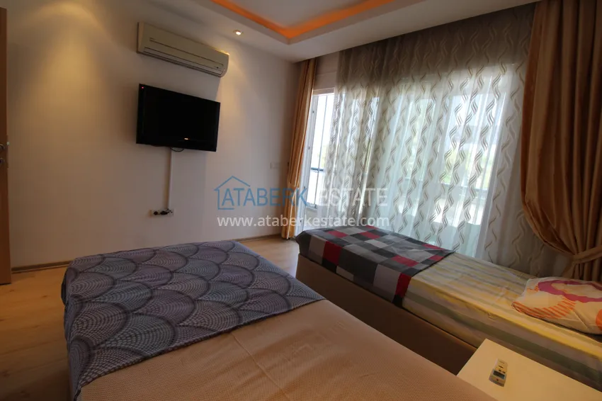 Purchase  2+1 apartment on the first line in Kestel - garden duplex with furniture  16 