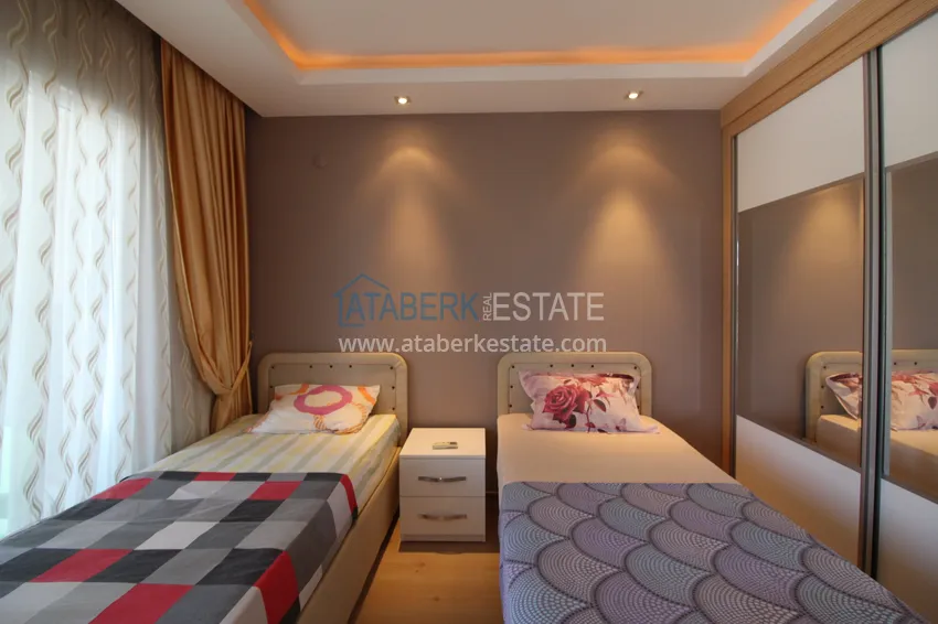 Purchase  2+1 apartment on the first line in Kestel - garden duplex with furniture  17 