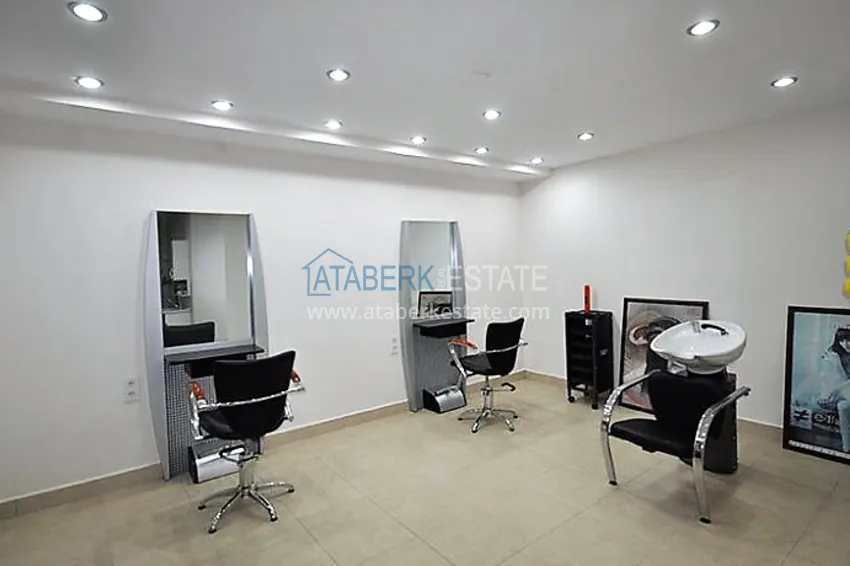 2+1 apartment on the first line in Kestel - garden duplex with furniture  19 