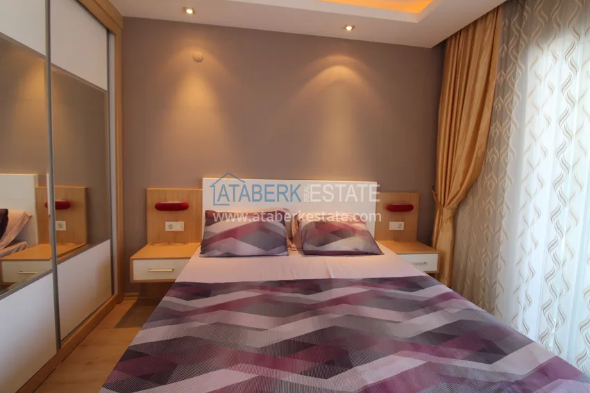 Purchase  2+1 apartment on the first line in Kestel - garden duplex with furniture  20 