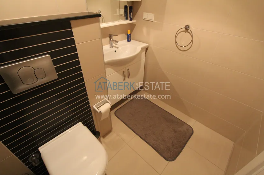 Purchase  2+1 apartment on the first line in Kestel - garden duplex with furniture  22 