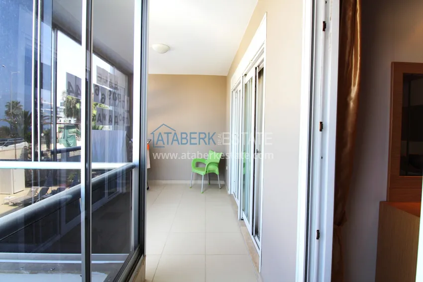 Purchase  2+1 apartment on the first line in Kestel - garden duplex with furniture  23 