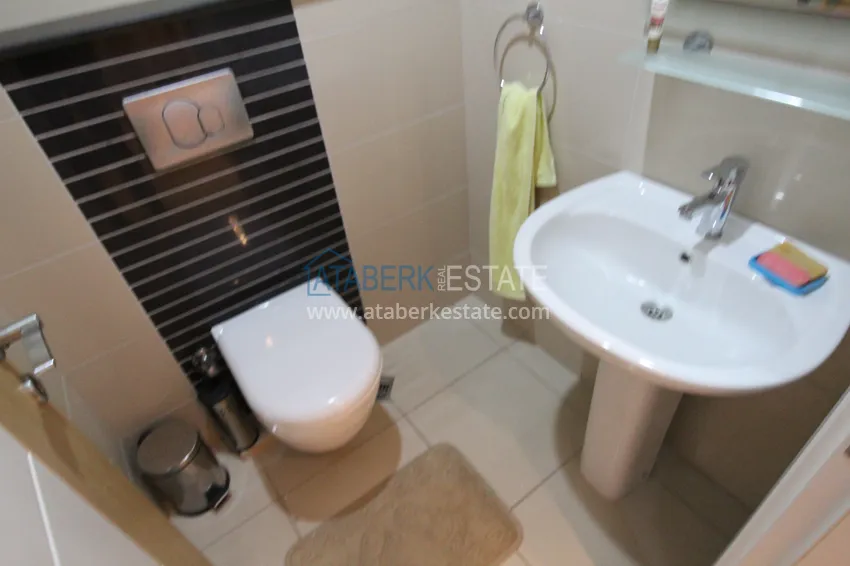 Purchase  2+1 apartment on the first line in Kestel - garden duplex with furniture  7 