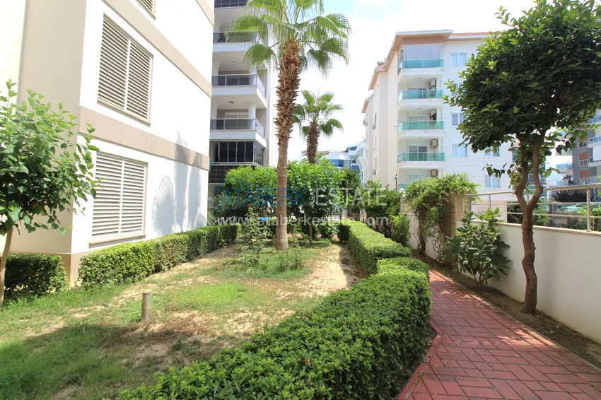 2+1 apartment on the first line in Kestel - garden duplex with furniture  9 