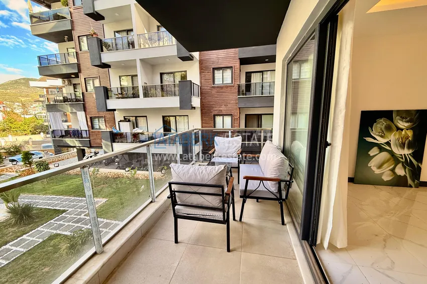 Purchase 1+1 apartment in Oba, Alanya — partially furnished 10 