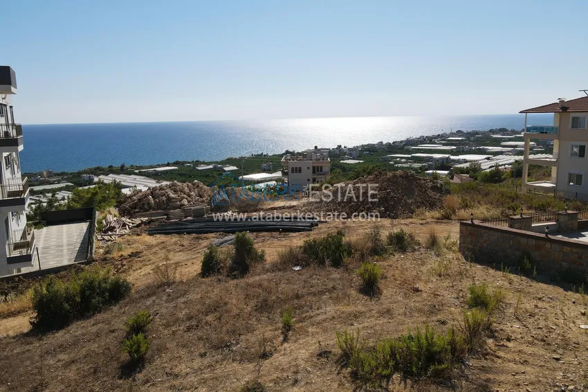 Land in Alanya, Incekum district - for the construction of a villa with sea view 1 