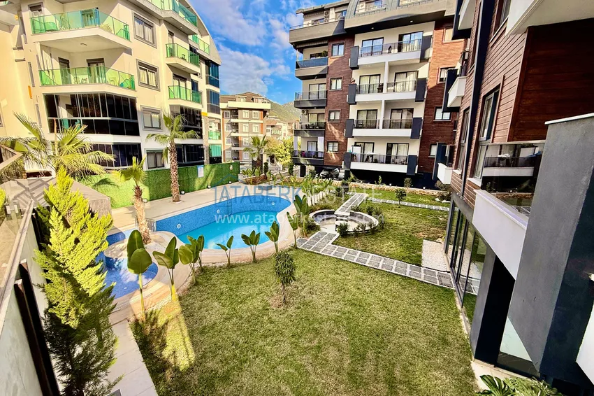 1+1 apartment in Oba, Alanya — partially furnished 5 