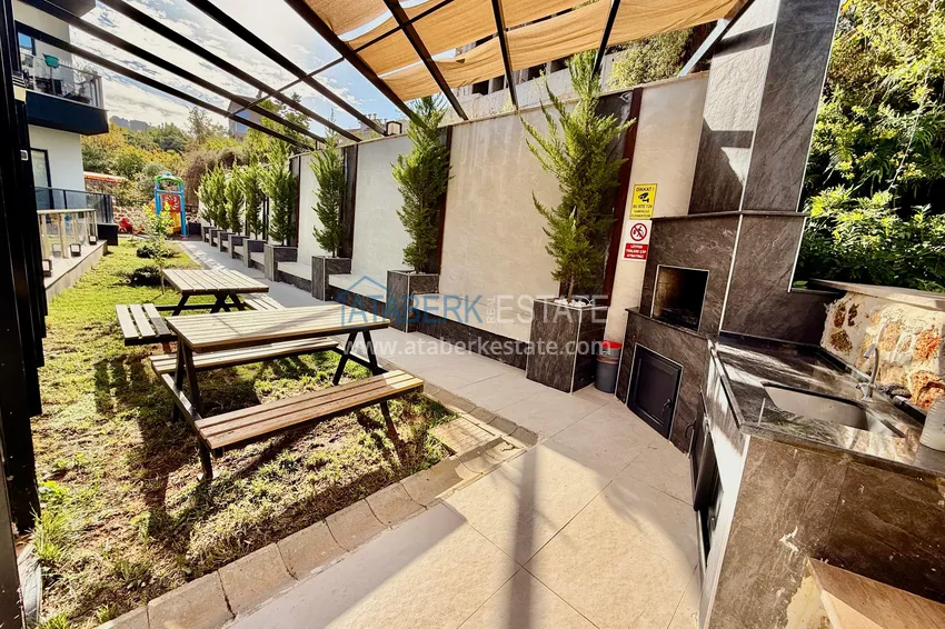 1+1 apartment in Oba, Alanya — partially furnished 7 