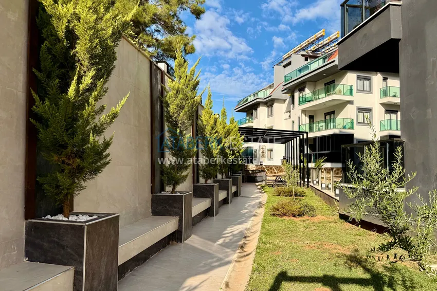 1+1 apartment in Oba, Alanya — partially furnished 9 