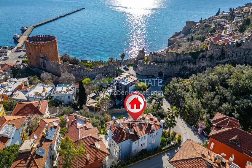 1+1 apartment in the center of Alanya, Kale Peninsula - furnished and with panoramic sea views 1 