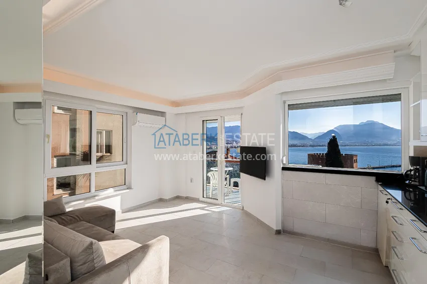 Purchase 1+1 apartment in the center of Alanya, Kale Peninsula - furnished and with panoramic sea views 2 