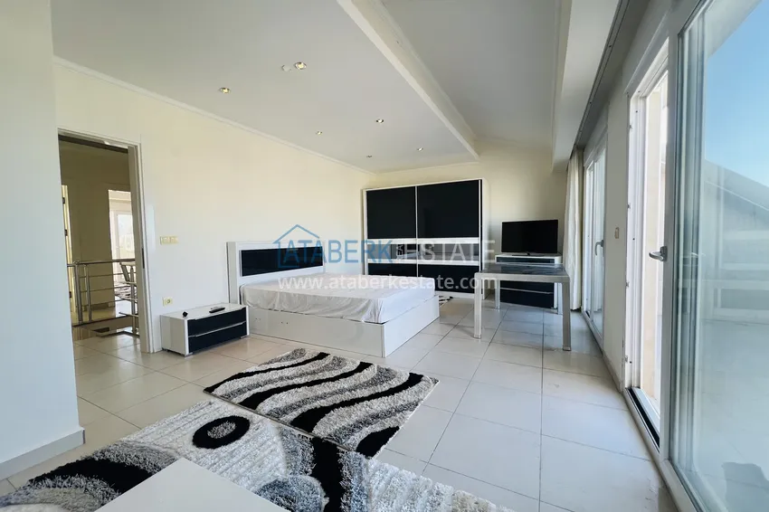 Purchase Penthouse 5+1 in Avsallar from the owner - duplex with furniture and sea views 32