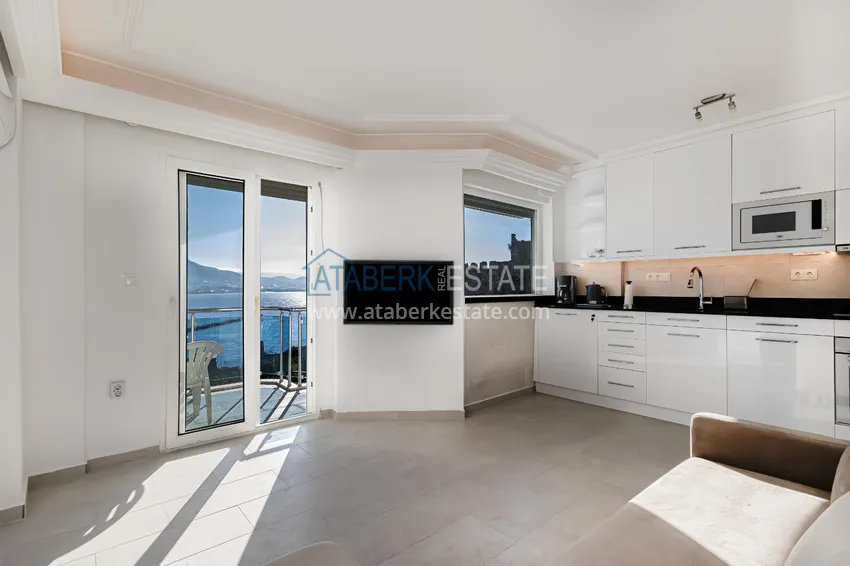 Purchase 1+1 apartment in the center of Alanya, Kale Peninsula - furnished and with panoramic sea views 3 