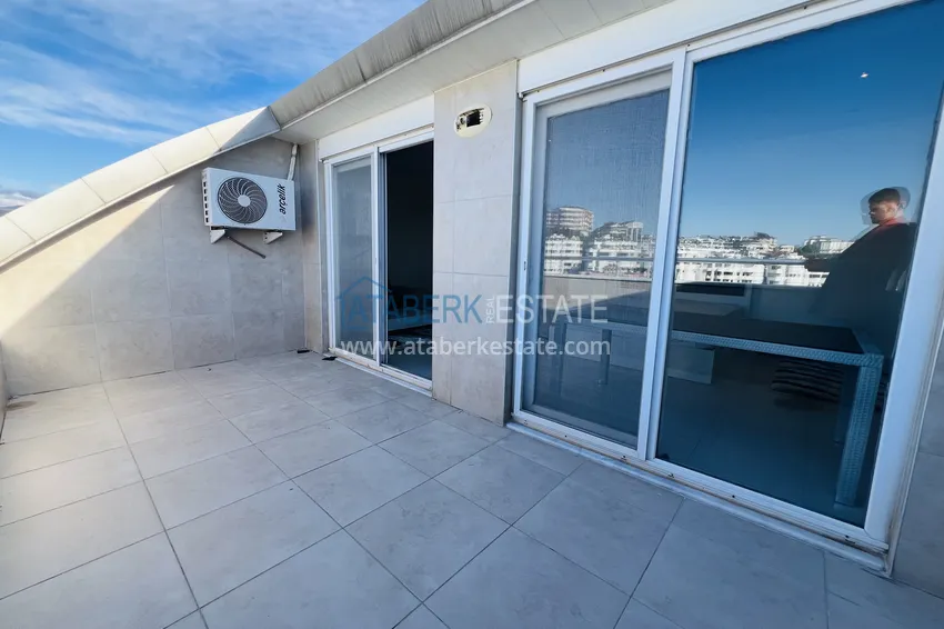 Purchase Penthouse 5+1 in Avsallar from the owner - duplex with furniture and sea views 35
