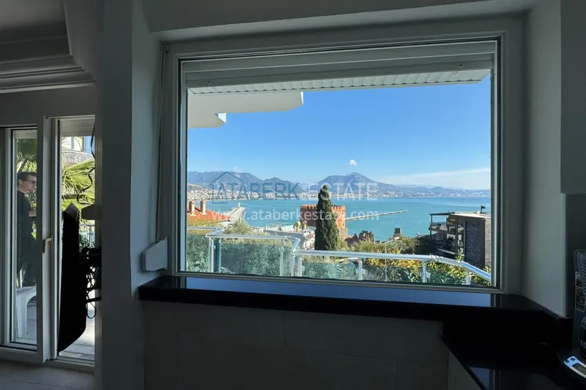 Purchase 1+1 apartment in the center of Alanya, Kale Peninsula - furnished and with panoramic sea views 6 