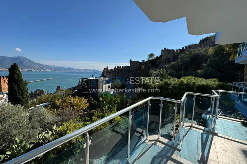 Purchase 1+1 apartment in the center of Alanya, Kale Peninsula - furnished and with panoramic sea views 9 