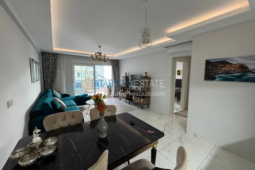 Purchase One bedroom apartment 83 m2 with furniture and a glazed balcony in the center of Mahmutlar - directly from the owner 12 