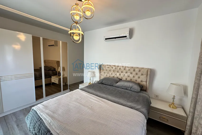 Purchase  3+1 apartment in the center of Alanya, Keykubat beach area — single-level with furniture  9 