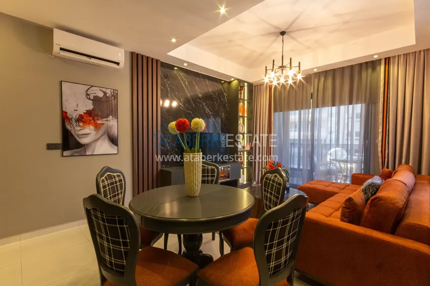 Purchase 2+1 apartment with designer furniture in Mahmutlar - resort complex, 550 m from the sea 10 